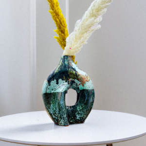 VASE ARTISANAL - VERT LOUWAYA