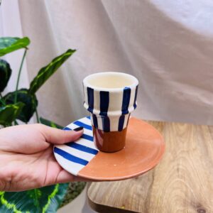 VERRE BELDI - TAMEZRAYT D'OBÉLIX EN BLEU