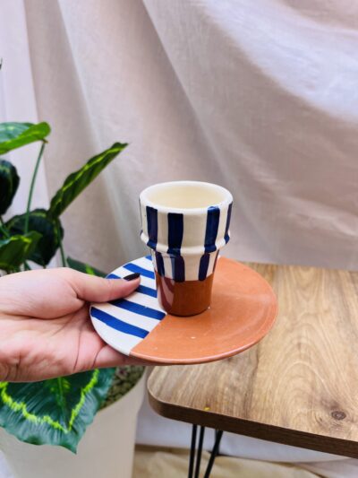 VERRE BELDI - TAMEZRAYT D'OBÉLIX EN BLEU