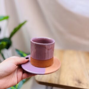 TASSE À CAFÉ BICOLORE - VIOLET