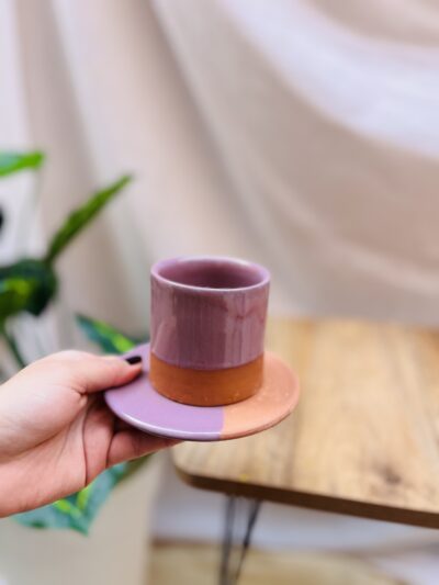 TASSE À CAFÉ BICOLORE - VIOLET