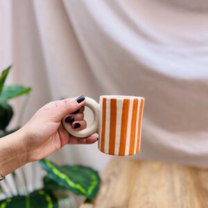MUG GIGA ANSE - RAYÉ ORANGE